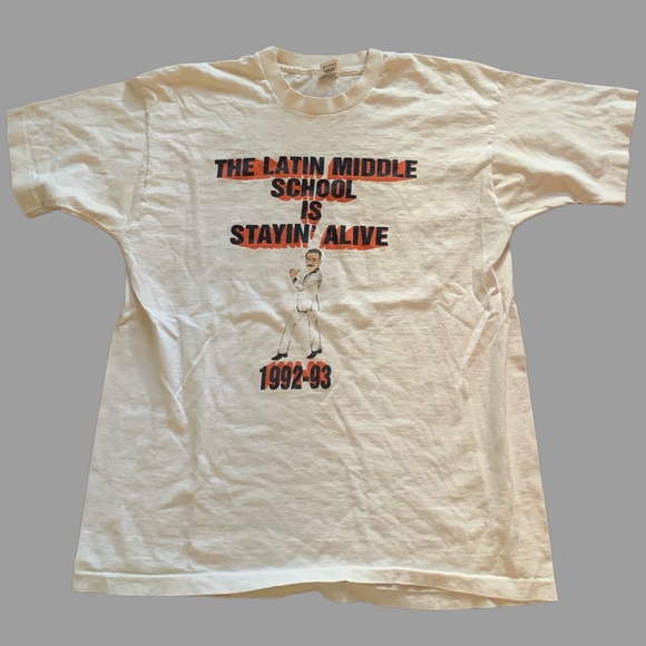 90s Latin Middle School Tshirt - Picture 1 of 2